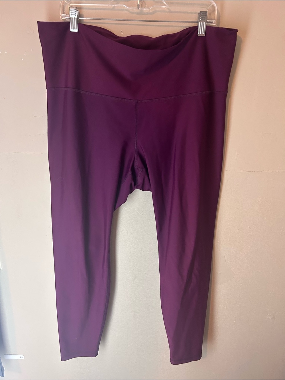 Old Navy Powersoft Extra High Rise Go Dry Leggings Size 2X Deep Purple - Picture 2 of 10